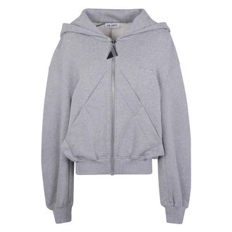 The Attico Dames, Sweatshirts & Hoodies, Grijs, Maat: 3XS