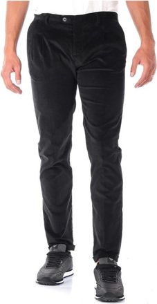 Daniele Alessandrini Jeans - Heren - Slim Fit Broeken - Zwart - S - Katoen - Broeken