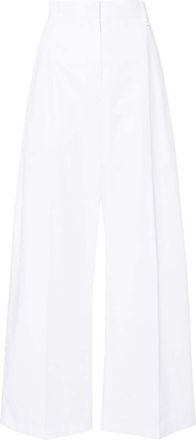 Sportmax Gebe wide-leg trousers - women - Cotton - 38 - White