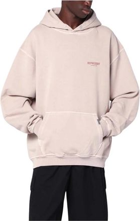 Represent Owners Club Cotton Hoodie - Heren - Hoodies - Beige - S - Katoen - Hoodies & sweatvesten
