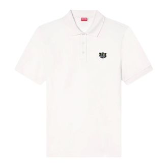 Kenzo Polo Shirts, male, White, Size: 2XL Wild Tiger Slim-fit Polo Shirt