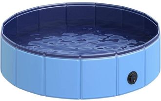 OEM Piscina Para Perros Plegable En Pvc Antideslizante F&aacute;cil De Limpiar Di&aacute;metro 80 Altura 20 Cm Azul