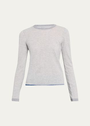 Majestic Filatures Cashmere Striped Knit Sweater