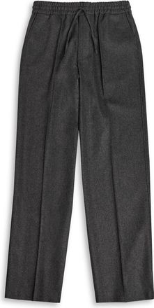 Drôle de Monsieur DRÔLE DE Monsieur Le Pantalon Elastique Flanelle Wool-blend Trousers - Grey - XL