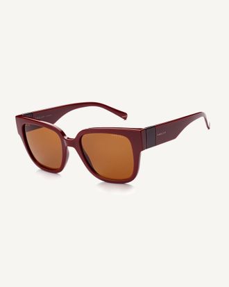 Radley London Burgundy Square Eye Sunglasses Portland Way SS26 Radley London