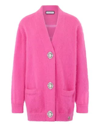 Philipp Plein Cardigan Hexagon Fluo