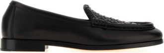 Bottega Veneta Black Round Toe Loafers