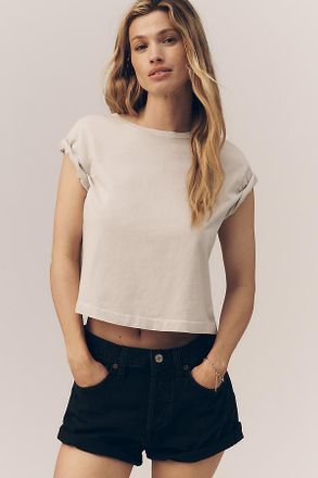 A Gold E Adine Crop Tee