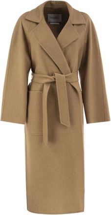 Max Mara Dames, Mantels, Bruin, Maat: 2XS Zijde
