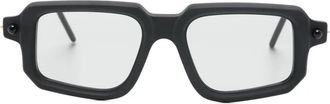 Kuboraum Maske P23 zonnebril met rechthoekig montuur - Zwart