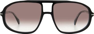 David Beckham Brown Gradient Pilot Unisex Sunglasses DB 1000/S 0807/HA 59