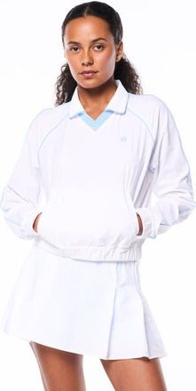 Sergio Tacchini Doni Long Sleeve Polo in Brilliant White at Nordstrom, Size Xx-Large
