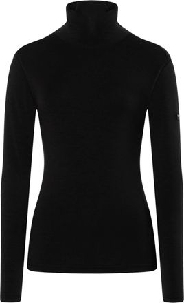 super.natural Black Fitted Long-Sleeve Turtleneck Top