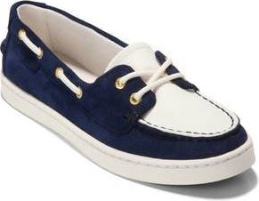 Cole Haan Nantucket Boat Shoe in Midnight Moon/Ivory Canvas at Nordstrom Rack, Size 7.5
