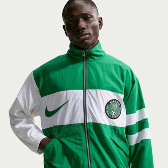 Nike Nigeria 1996 Reissue Nike Mens Soccer Replica Track Jacket in Green | II6993-310