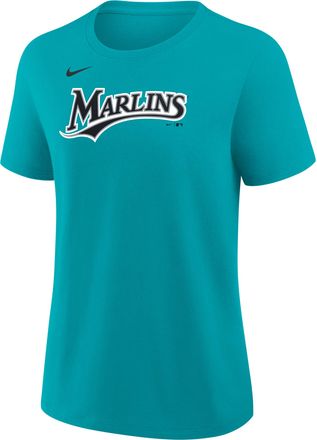 Nike Sandy Alcantara Miami Marlins Nike Womens MLB T-Shirt in Blue | 01K93GTMQ9-SQK