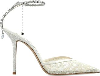 Jimmy Choo London Saeda Crystal-embellished Pumps