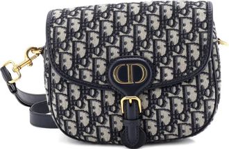 Dior Bobby Flap Bag Oblique Canvas Medium crossbody bag - Blu