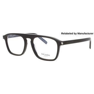Saint Laurent Mens Brown Rectangular Eyeglass Frames SLSL15700952R