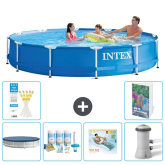 Intex Piscina Con Estructura Redonda - 366x76 Cm - 7-piezas S172