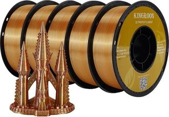 OEM Filamento Para Impresora 3d, Acabado Sedoso, Opciones Multicolor, Oro, Plata Y Cobre
