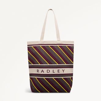 Radley London Coffee Extra Large Open Top Tote Radley Diagonal Stripe SS26 Radley London