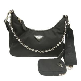 Prada Pre-owned Re-Edition 2005 Satchel - Dames - Pre-owned - Zwart - Maat: ONE Size Leer