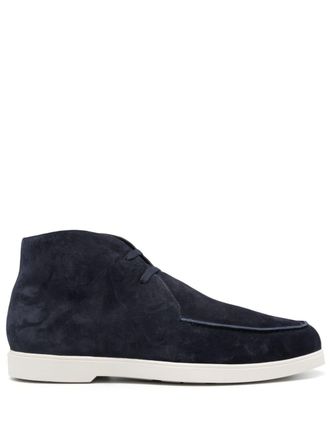 Moorer Bruschi suede boots - Blue