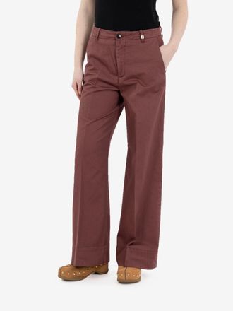 Myths Pantaloni crop bordeaux