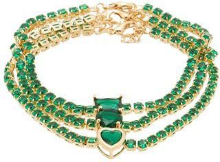 8 by YOOX RHINESTONE BRACELET SET