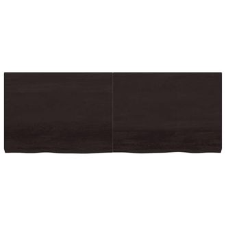 Berkfield Home Table Top Dark Grey 160x60x(2-6) cm Treated Solid Wood Oak