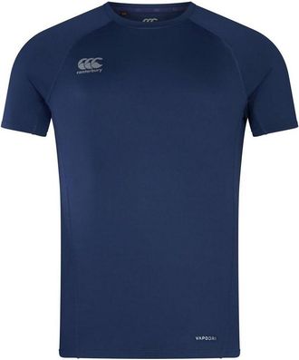 Canterbury Of New Zealand Heren Klein Logo Lichtgewicht T-Shirt (Marineblauw)