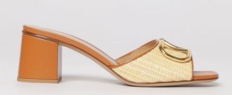 Valentino Garavani Mules VLogo Signature Valentino Garavani in rafia e pelle