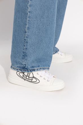 Vivienne Westwood Sport Shoes Plimsoll Low Top, Womens, White