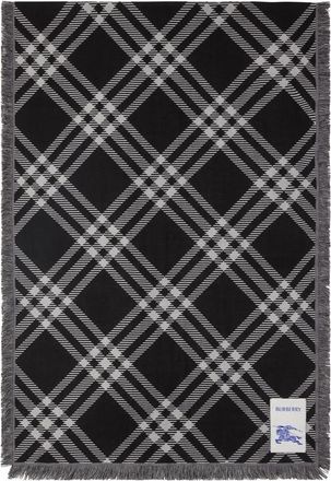 Burberry Black Check Scarf