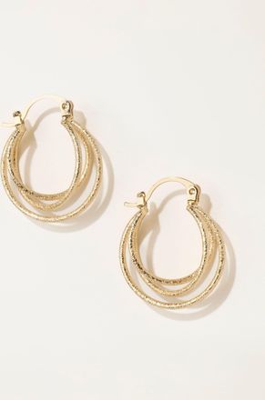 Fat Face FatFace Gold Tone Multi Hoop Earrings