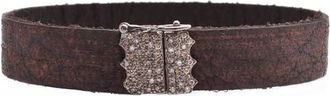 Armenta Leather Bracelet in Brown/silver at Nordstrom