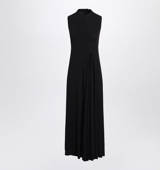 Balenciaga Womens Black Sleeveless Long Dress viscose - Size X-Small