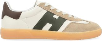 Hogan Ivory Suede Sneaker Cool Model - Heren - Sneakers - Veelkleurig - 40 EU - Leer - Schoenen
