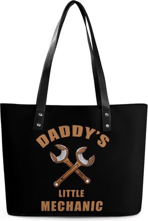 Generic Daddys Little Mechanic Tote Bags for Women Cute Shoulder Purses Handbags