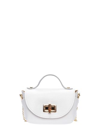 Anna Luchini Wit Rundleer Tas