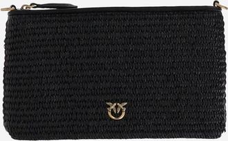 Pinko Flat Shoulder Bag Made Of Raffia