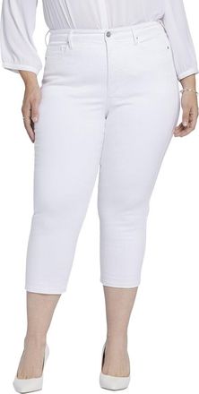 NYDJ Nydj Plus Chloe Optic White Capri Jean