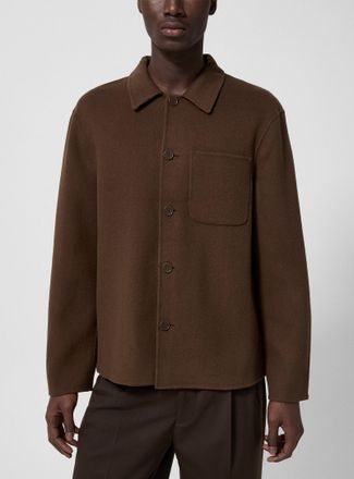 Officine G&eacute;n&eacute;rale Mens Hamilton brushed wool overshirt