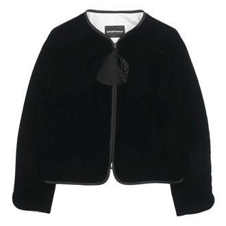 Emporio Armani Light Jackets, female, Black, Size: 2XS Light Jacket