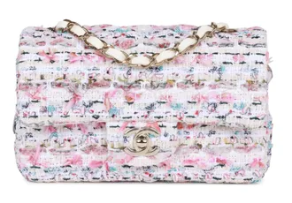 Chanel Limited Edition Multicoloured Tweed Mini Flap Bag
