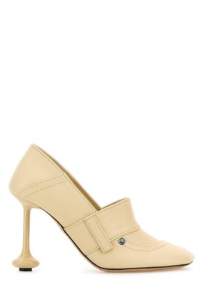 Loewe Womens Cream Leather Toy Pumps - Ivory - Size EU 38