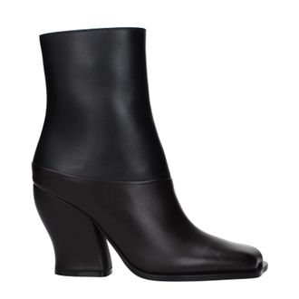 Loewe Wave Stiefeletten Damens Leder Schwarz/Braun