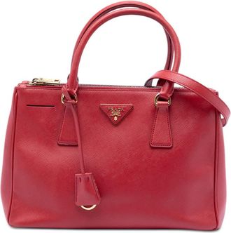 Prada Pre-owned Prada Small Saffiano Lux Galleria Double Zip Satchel Ladies 7OTAVTQ9OQRMFO0M