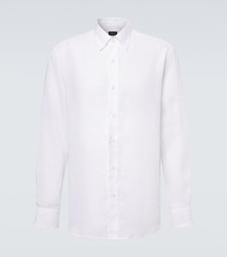 Brioni Camisa de lino